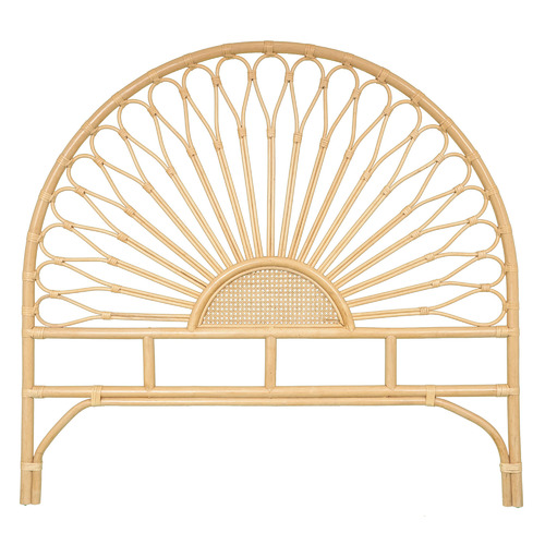 Double deals headboard rattan